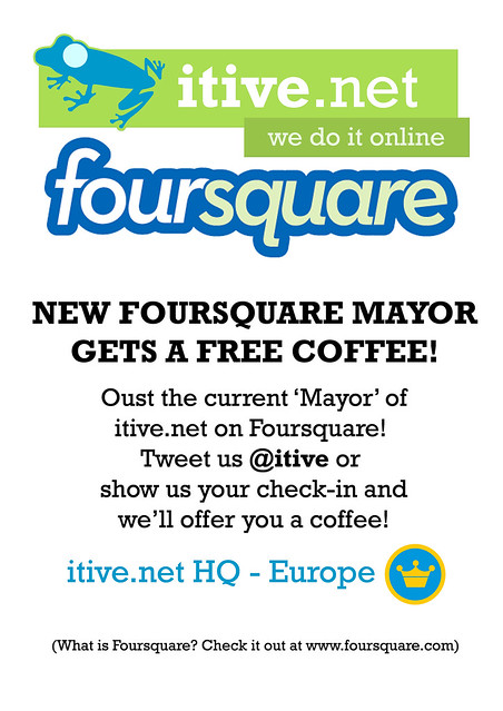 itive.net Forusquare Mayor gets a free coffee
