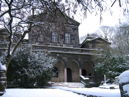 The Birchcliffe Centre in snow