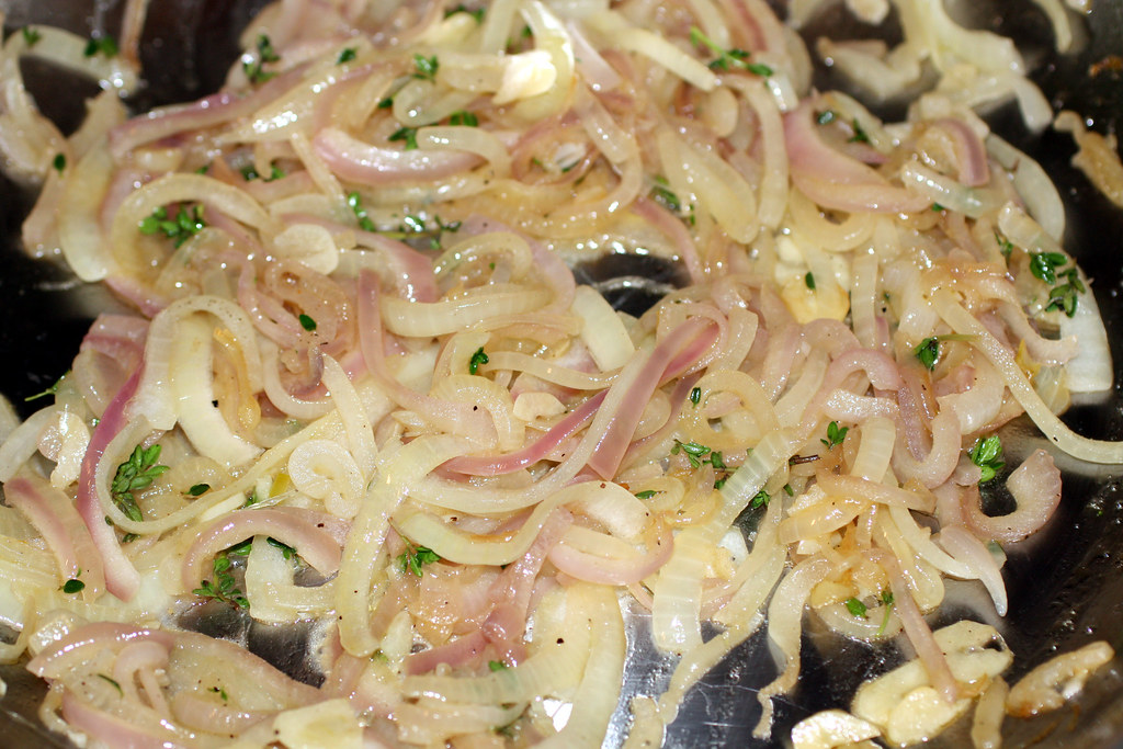 caramelizing the onions