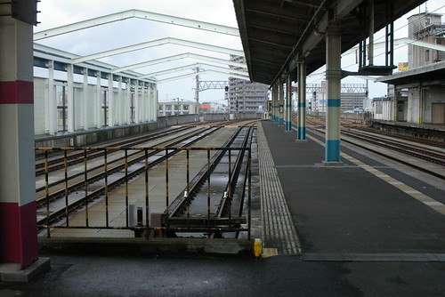 Platform in Tottori sta,Tottori,Tottori,Japan /Mar 11,2010