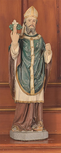 Saint Patrick Roman Catholic Mission, in Armagh, Missouri, USA - statue of Saint Patrick