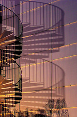 Reflection and Shadow - Spiral Staircase