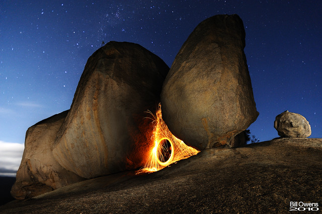 Balancing Rock of Fire