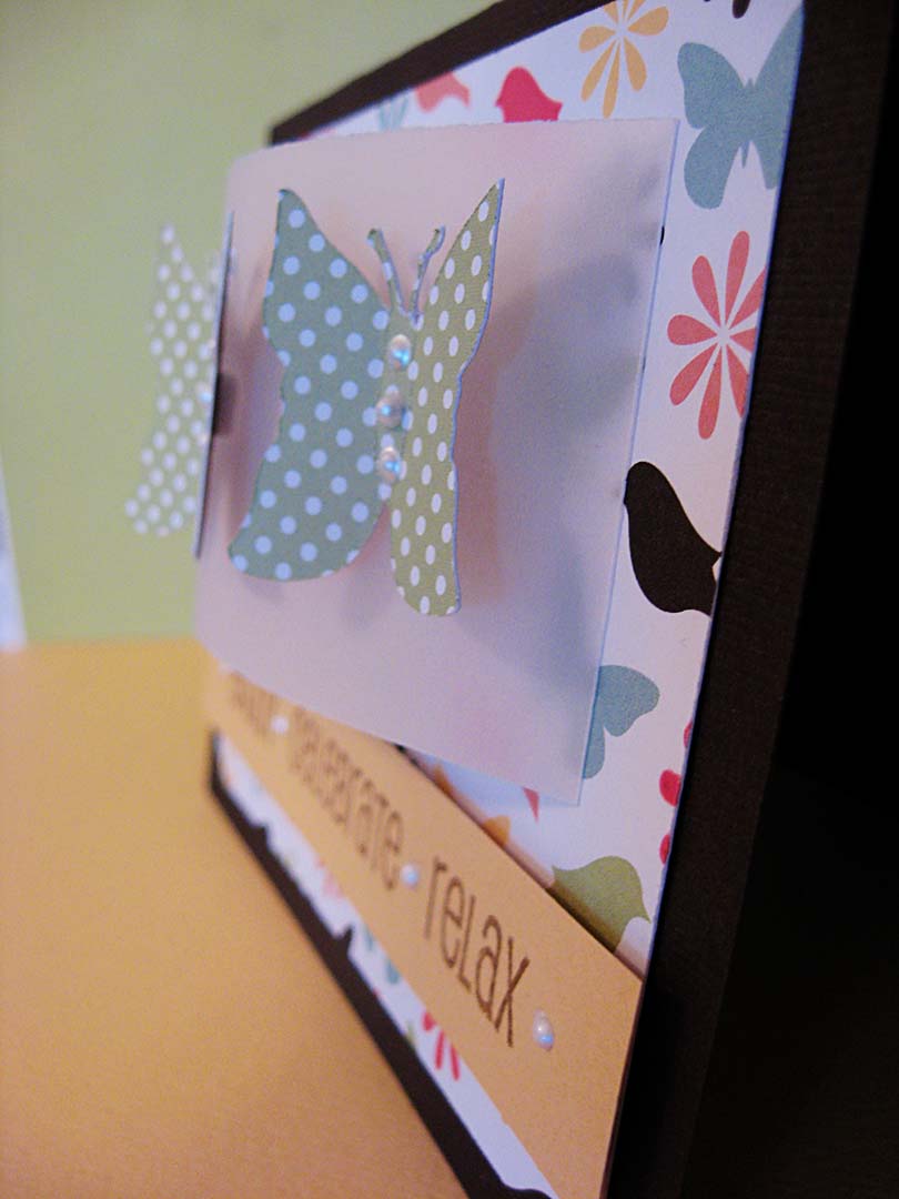 Butterfly Card Side View