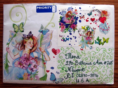Fairy stamp letter from Finland