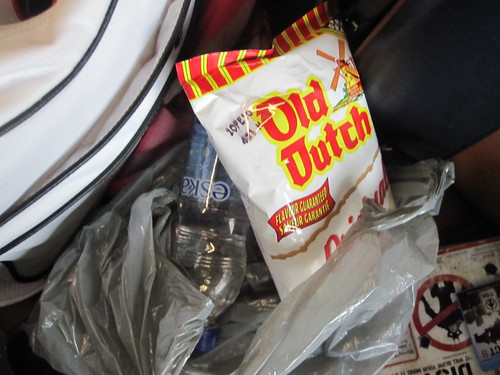 Chips and water on the bus to Québec - $3.25