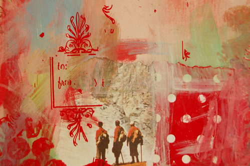 Collage detail with rub-ons (Copyright Hanna Andersson)