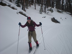 Clare, A Poser Even on Skis!