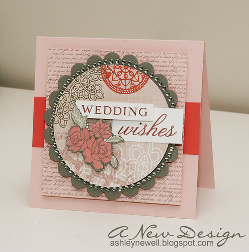 Today I 39m sharing a wedding card using some of SEI 39s Juliette collection