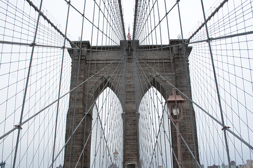 Manhattan Side Brooklyn Bridge Tower