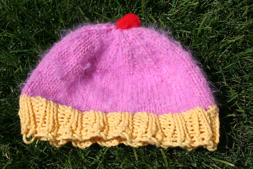Cupcake baby hat