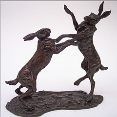 Boxing Hares by Lucy Kinsella