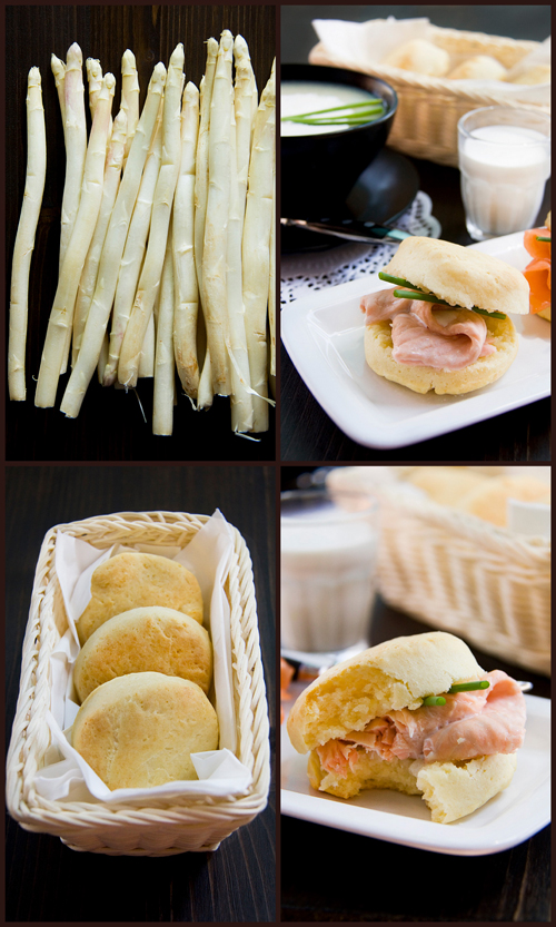 Potato scones (collage)