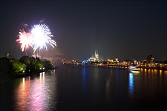 Fireworks over Cologne