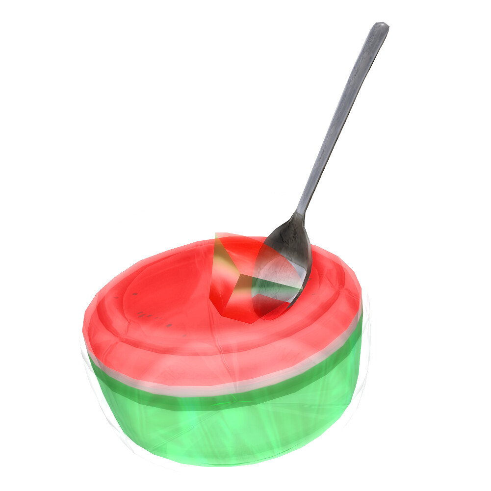 FN*watermelon jelly_6 cup and spoon set