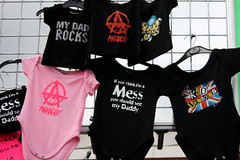 Who hasn't got his hardrock baby clothes?