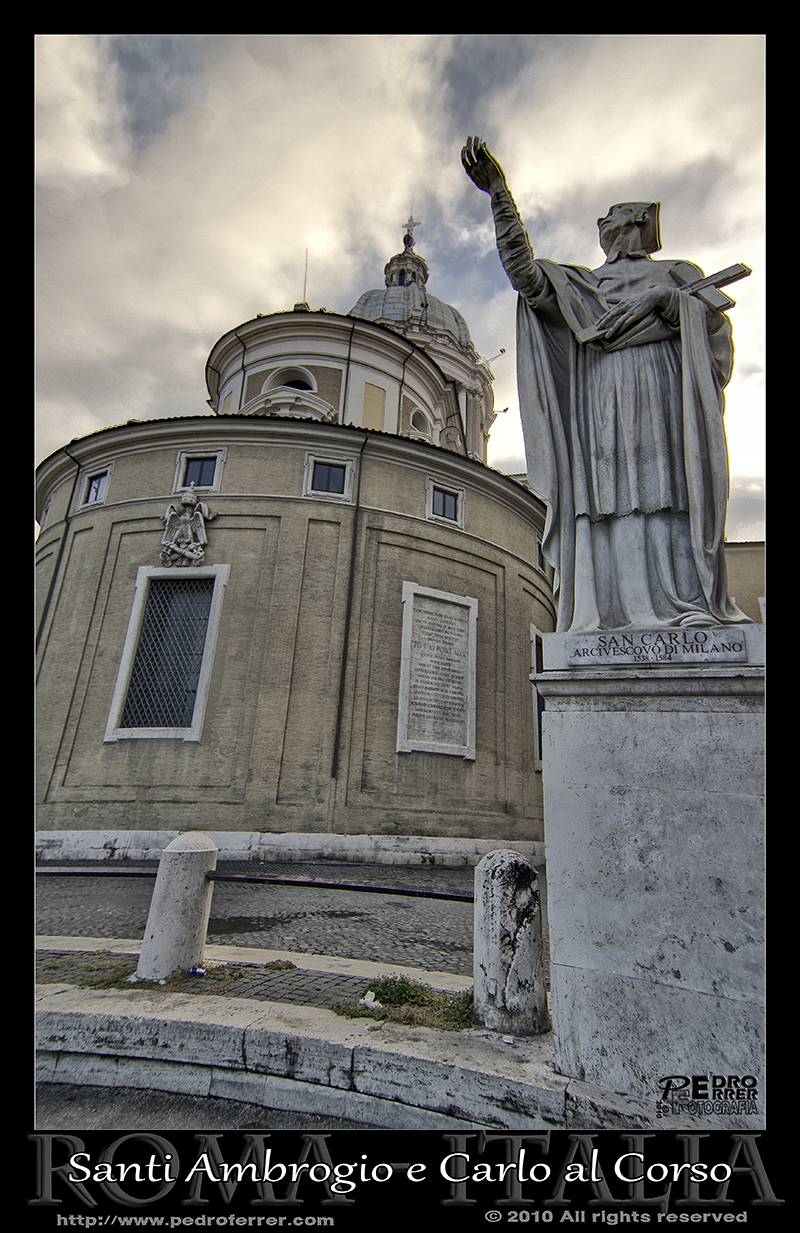 Roma- Basilica Santi Ambrogio e Carlo al Corso -San Carlos