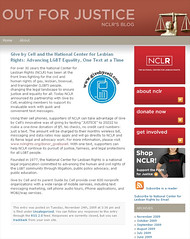 National Center for Lesbian Rights-Out For Justice-NCLR's Blog by givebycell