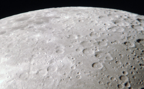 Closeup of Moon Showing Craters