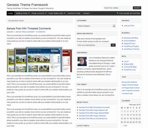 Genesis Theme Framework   StudioPress Premium WordPress Theme