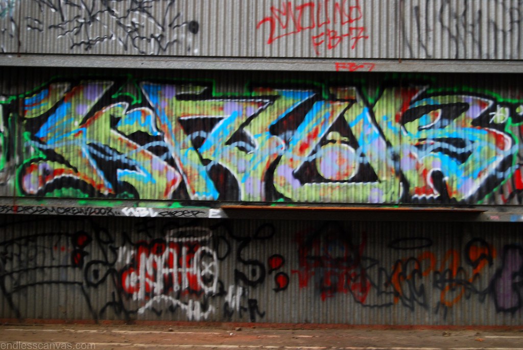 Knob graffiti piece in alameda california / san francsico east bay area. 