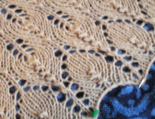 shetland shawl detail