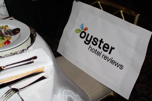 Thats right: I got to sit next to an inanimate representation of Oyster.com. Jealous? 
