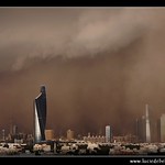 Kuwait - Al-Sarrayat Sand Storm over Kuwait City