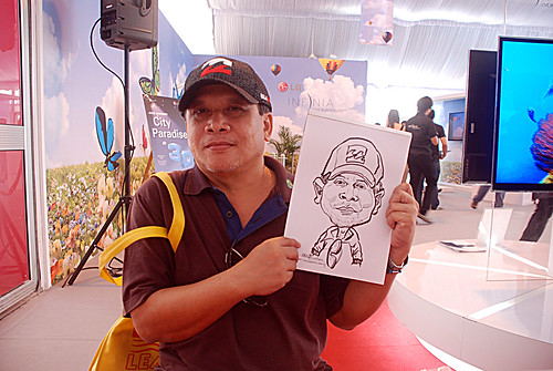 caricature live sketching for LG Infinia Roadshow - day 1 - 11
