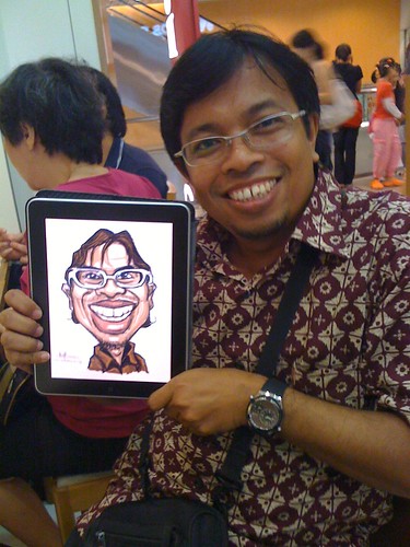 Suardi caricature on iPad Sketchbook Pro