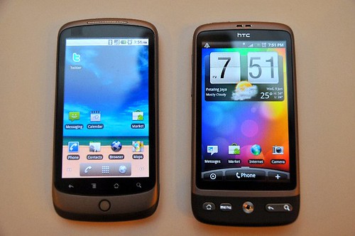 HTC Desire n Google Nexus ONE