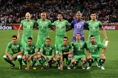 The Algerian national team vs England