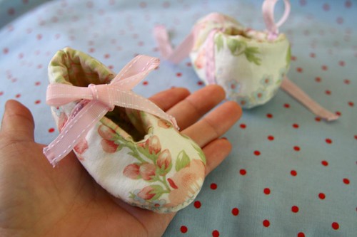 Handmade baby shoes for Baby Iris