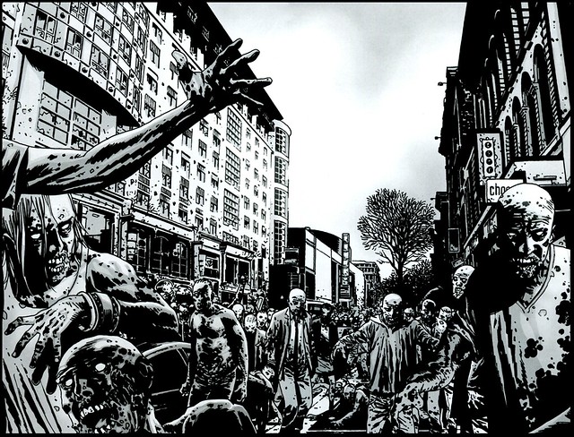 comic artwork The Walking Dead