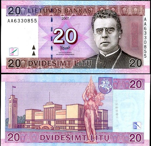 20 Litu Litva 2007, P69