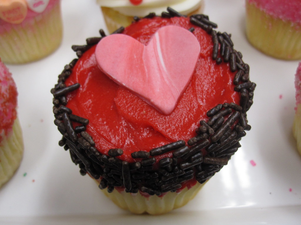 Heart Cupcake Close Up