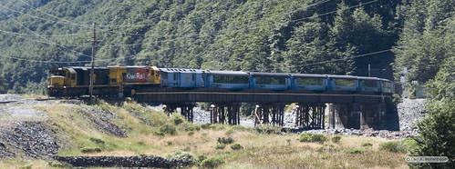 The Train Arriving at Arthurs Pass