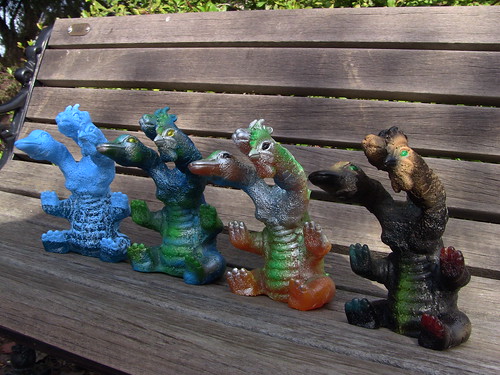 four-tobies-on-a-bench
