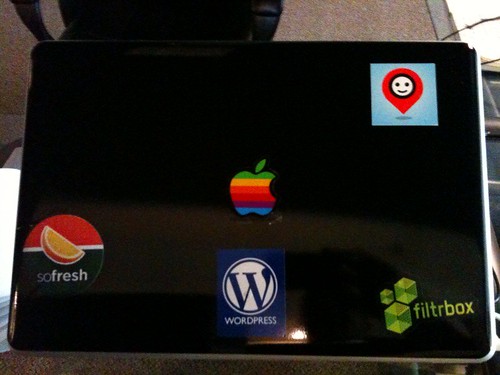 Nice I have a @TriOut sticker on my MacBook pro #stickers! :)