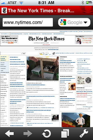 iPhone Opera Mini New York Times