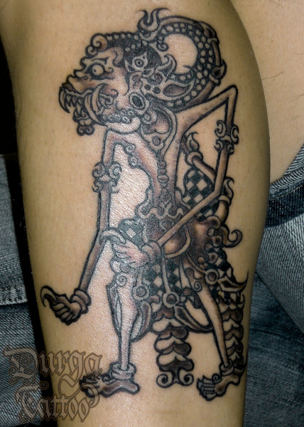 Black and Gray Tattoos - Javanese Tattoos Hanoman (Javanese style of a 