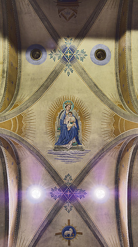 Saint Meinrad Archabbey, in Saint Meinrad, Indiana, USA - Monte Cassino Shrine - ceiling