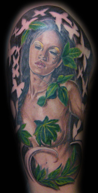 tatuajes de ninfas. Tatuaje ninfa Pupa Tattoo Granada. Pupa Tattoo Art Gallery C/Molinos, 15