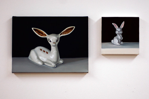 Deer and Bunny Paintings