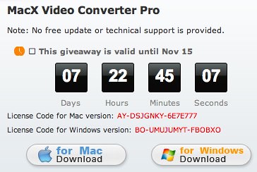 MacX Video Converter Pro - Convert HD Video SD Video for Mac OS X iPhone iPad iTunes