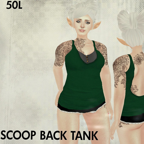 50L Friday Fawn Scoop Back Tank