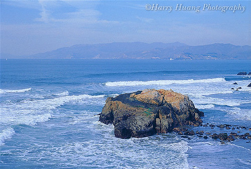 滾筒掃瞄005-135正片-Seal Rock, America, California, CA USA 美國-加州-海豹岩-海濱-海灘-岩石-海浪-浪花