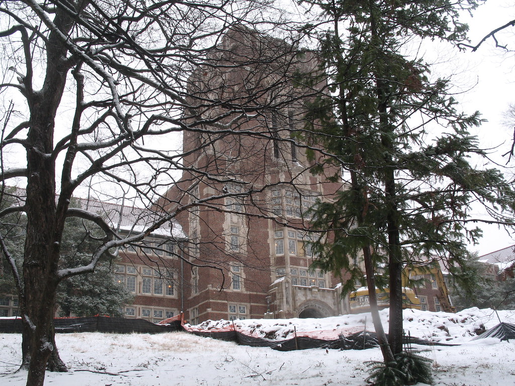 Ayers Hall in the Snow