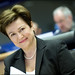Kristalina Georgieva smiles back at MEPs during her hearing