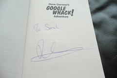 Autograph: Dave Gorman "Googlewhack Adventure" book